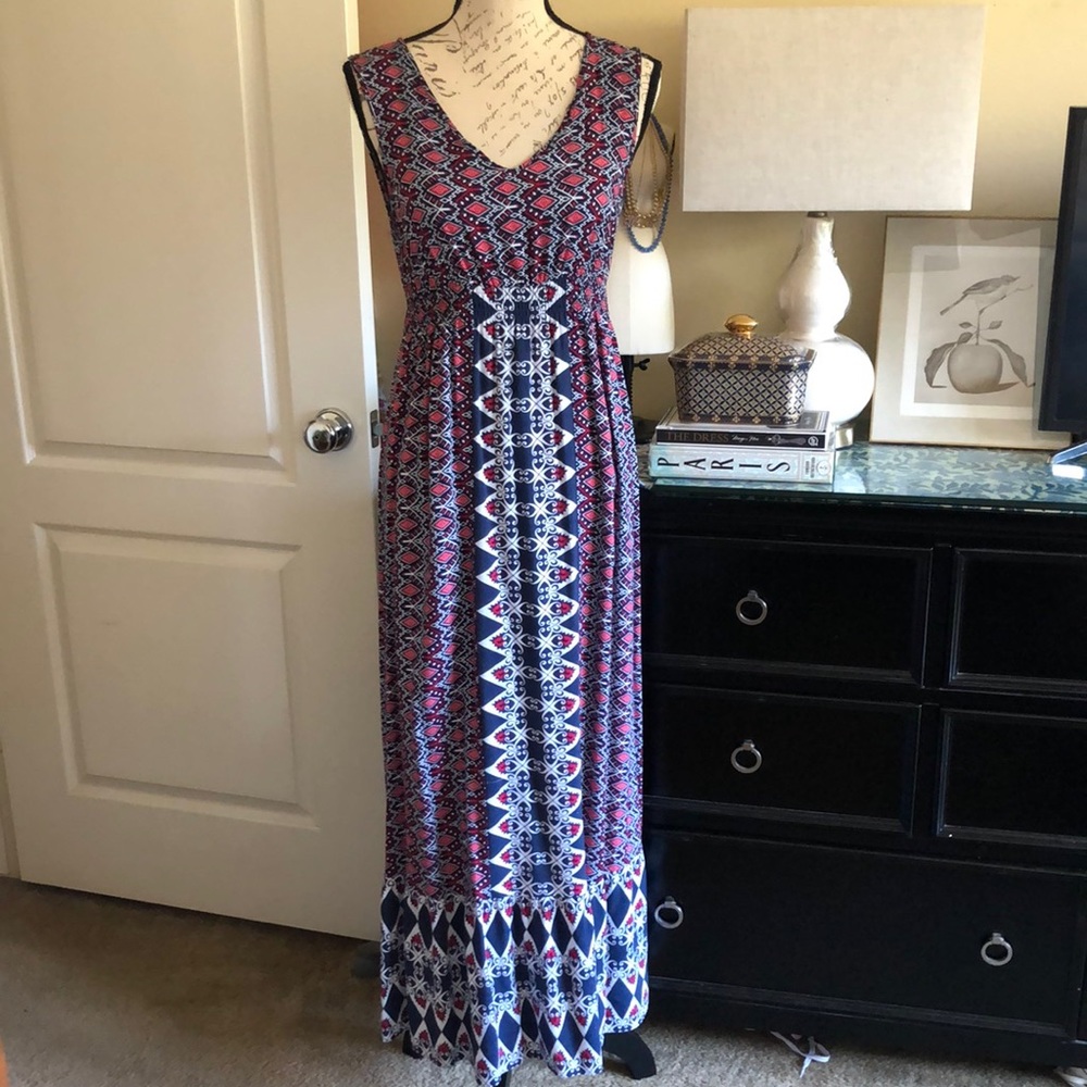 Signature Collection Ruffled Maxi Dress